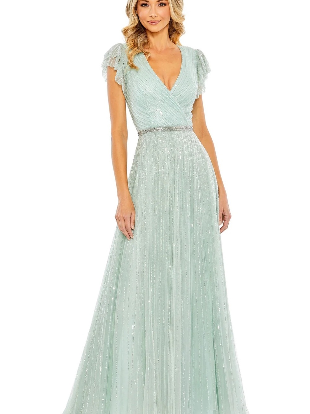 Mac Duggal Embellished Tulle Gown – Size 2 – NWT ✨